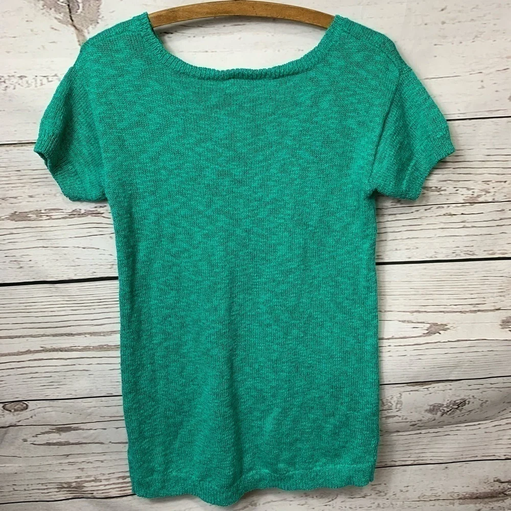 NWOT Justice Teal Famous Sweater Size 14