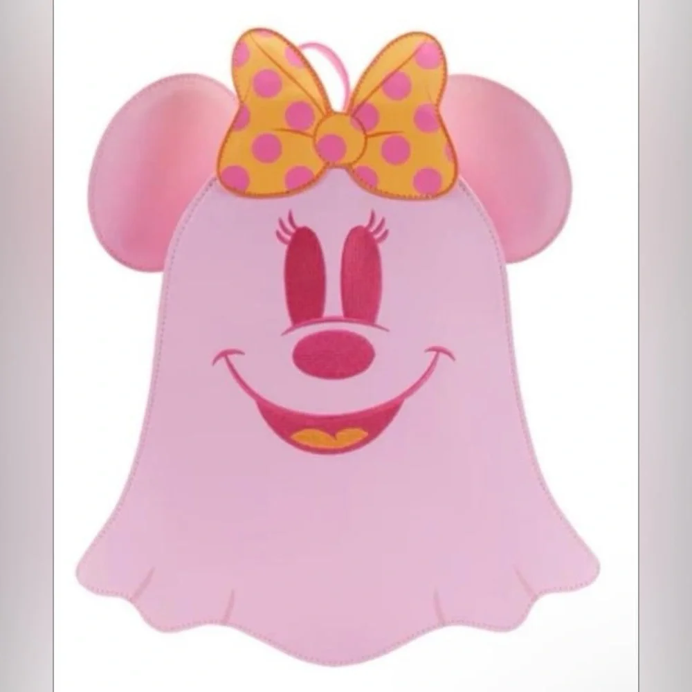 Loungefly Pastel Ghost Minnie Mouse Glow-in-the-Dark Mini Backpack NWT