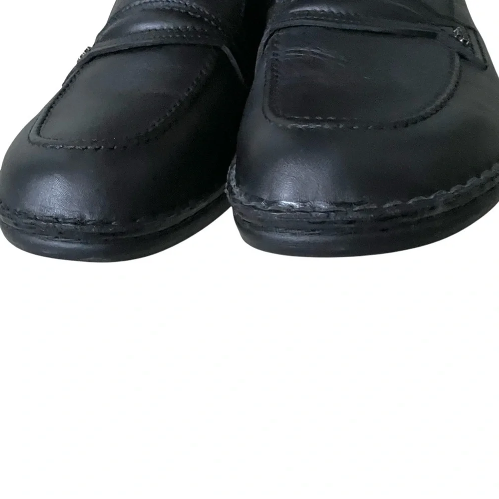 FINN COMFORT Germany Men’s Toledo Black Leather Slip-on City Shoes 8