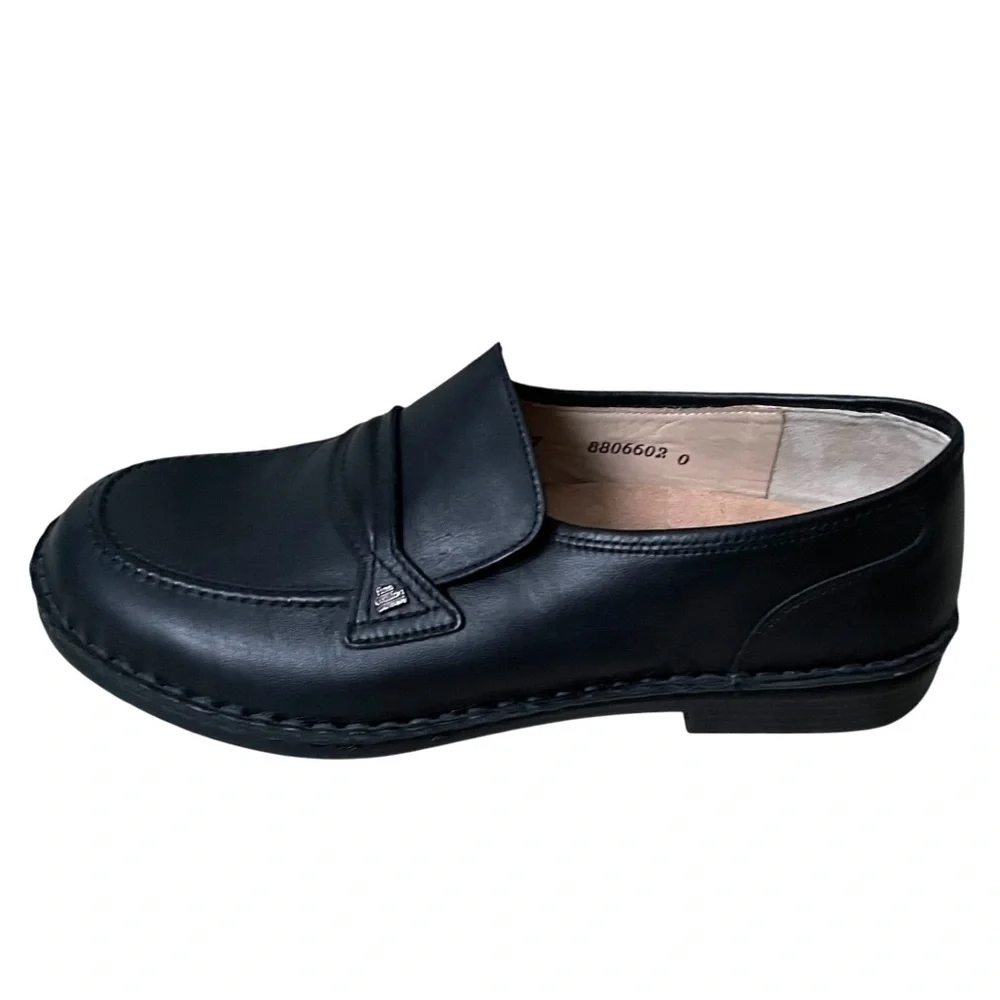 FINN COMFORT Germany Men’s Toledo Black Leather Slip-on City Shoes 8