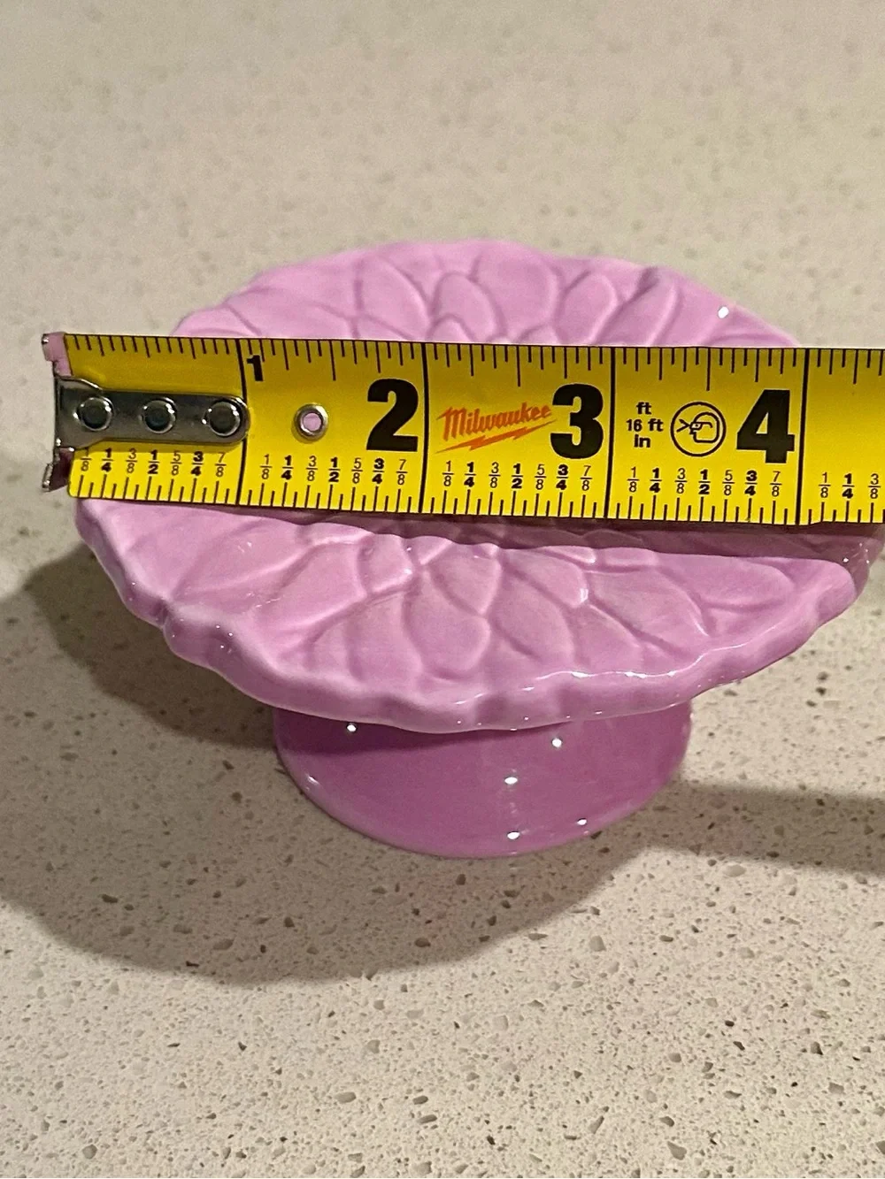 Hobby Lobby Purple Ceramic Daisy Pedestal cupcake Stand