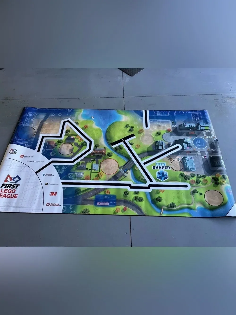 2019 FLL(First LEGO League) city shaper Challenge Mat only Like Rolled 78” X 44”