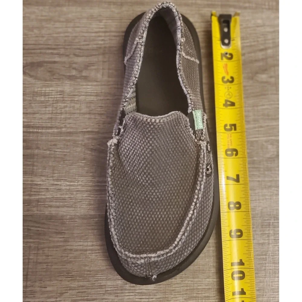 Sanuk Vagabond Sidewalk‎ Surfer Slip On Shoes Men's Size 5 Gray