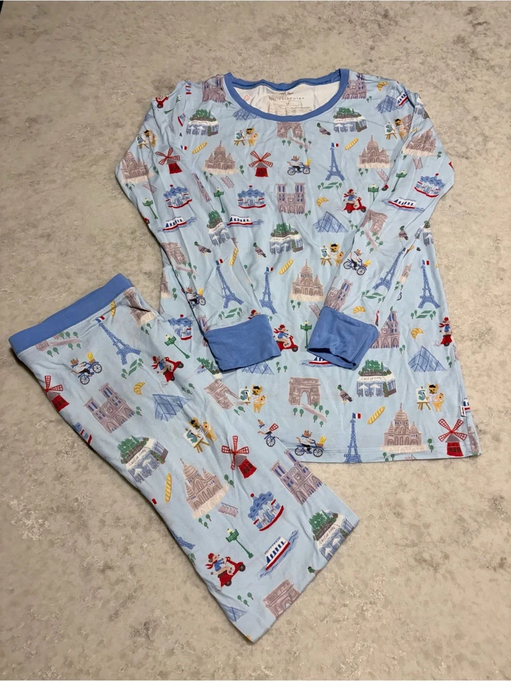 Little Sleepies Paris Bamboo Two-Piece Pajama Set - Size 16