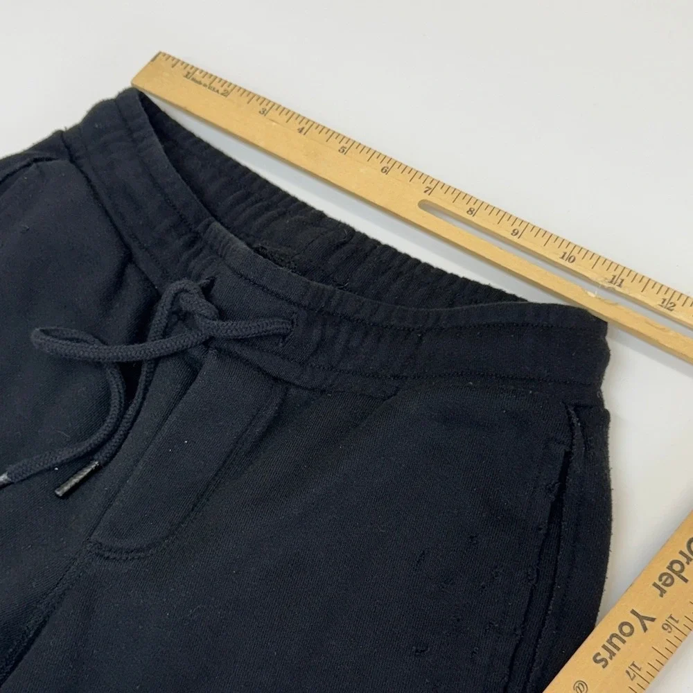 Alo Yoga Sweatpants Women XS Black Fierce Distressed Joggers Athleisure Gorpcore