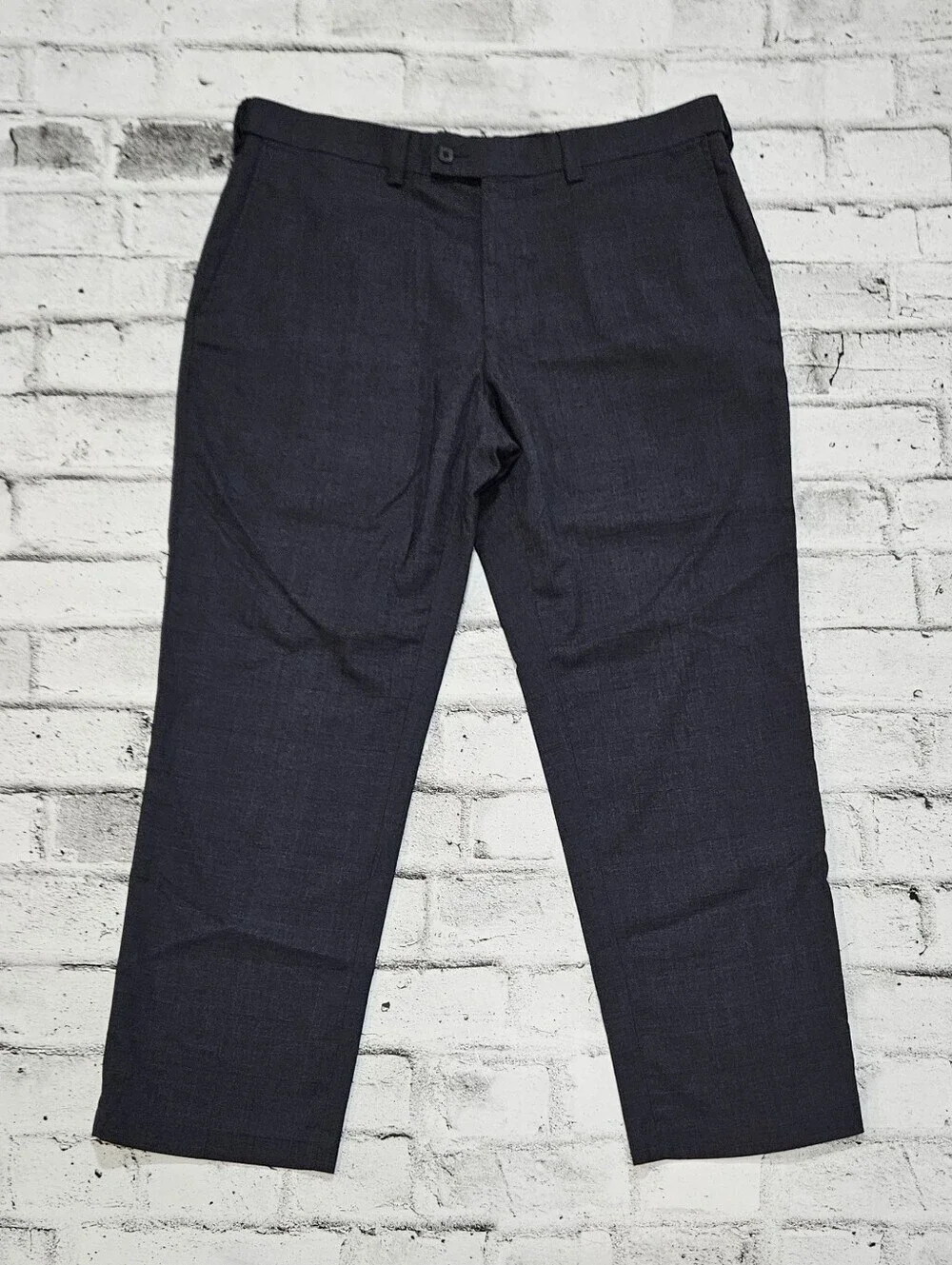 Haggar Charcoal Dress Pants Classic Fit Flat Front Men's 38