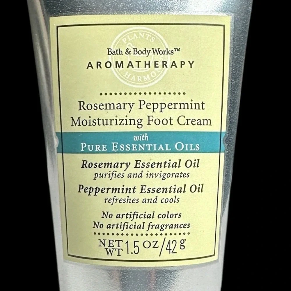 Bath Body Works Aromatherapy Rosemary Peppermint Foot Cream‎ 1.5oz Travel Size