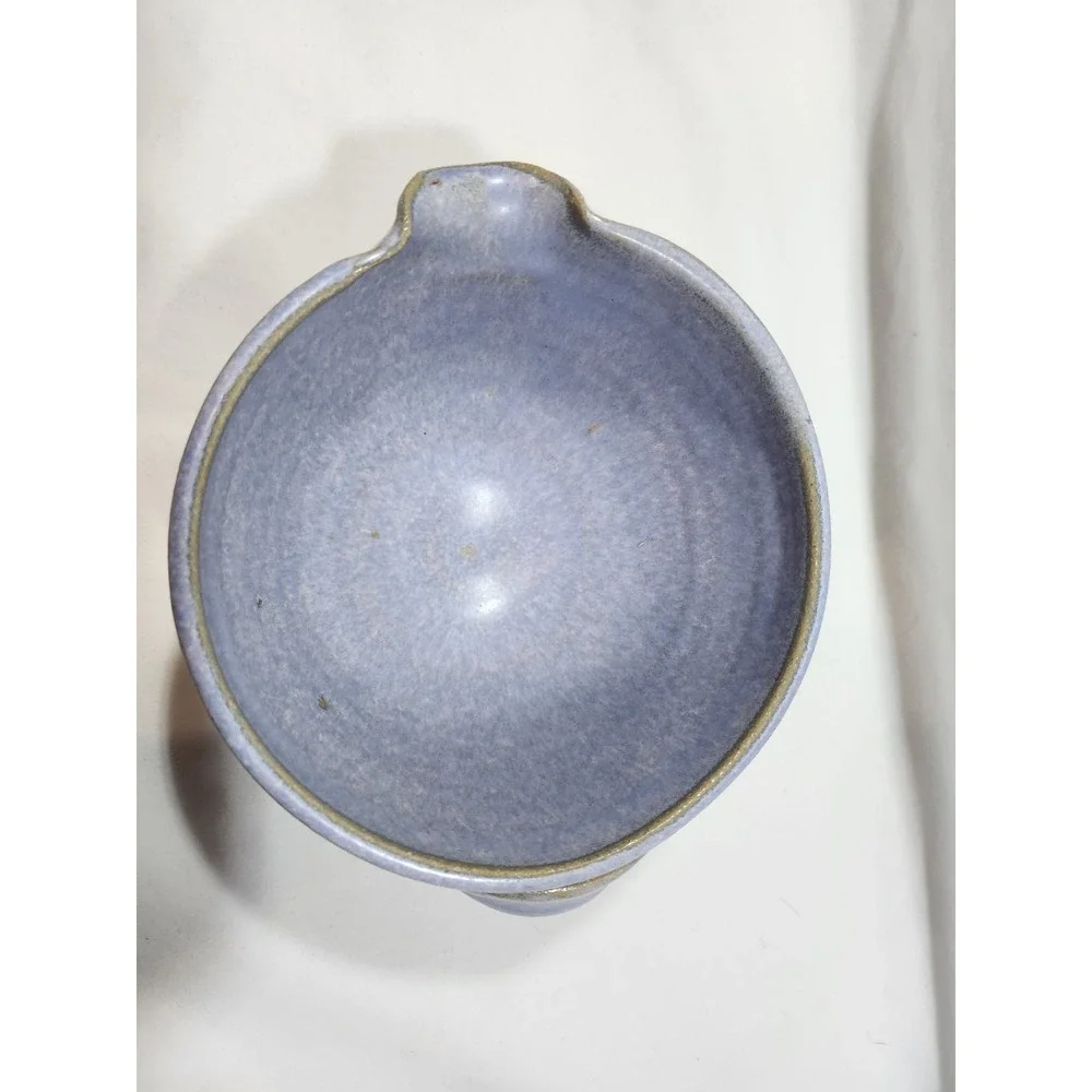 Handmade Signed CH 5-223, Pottery Bowl, Blues & Browns, BEAUTIFUL!