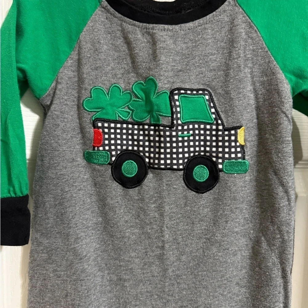 Boutique Truck of 4 Leaf Clovers Romper - St Patrick’s Day Romper