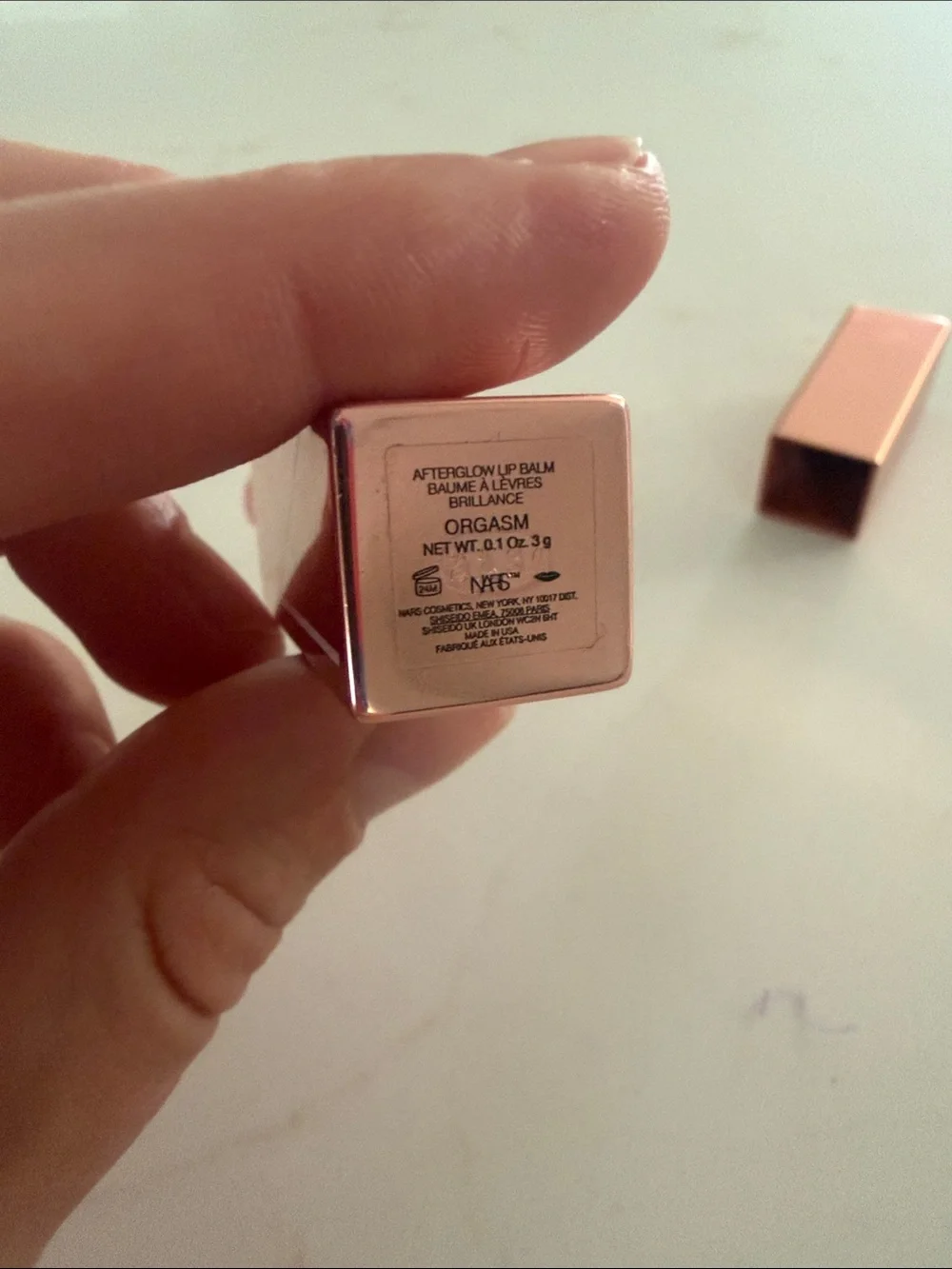 NARS orgasm Lipstick in Rose Gold Case