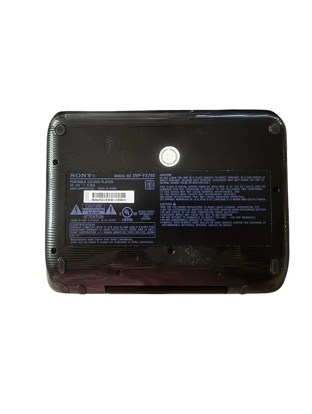 Sony dvp fx780