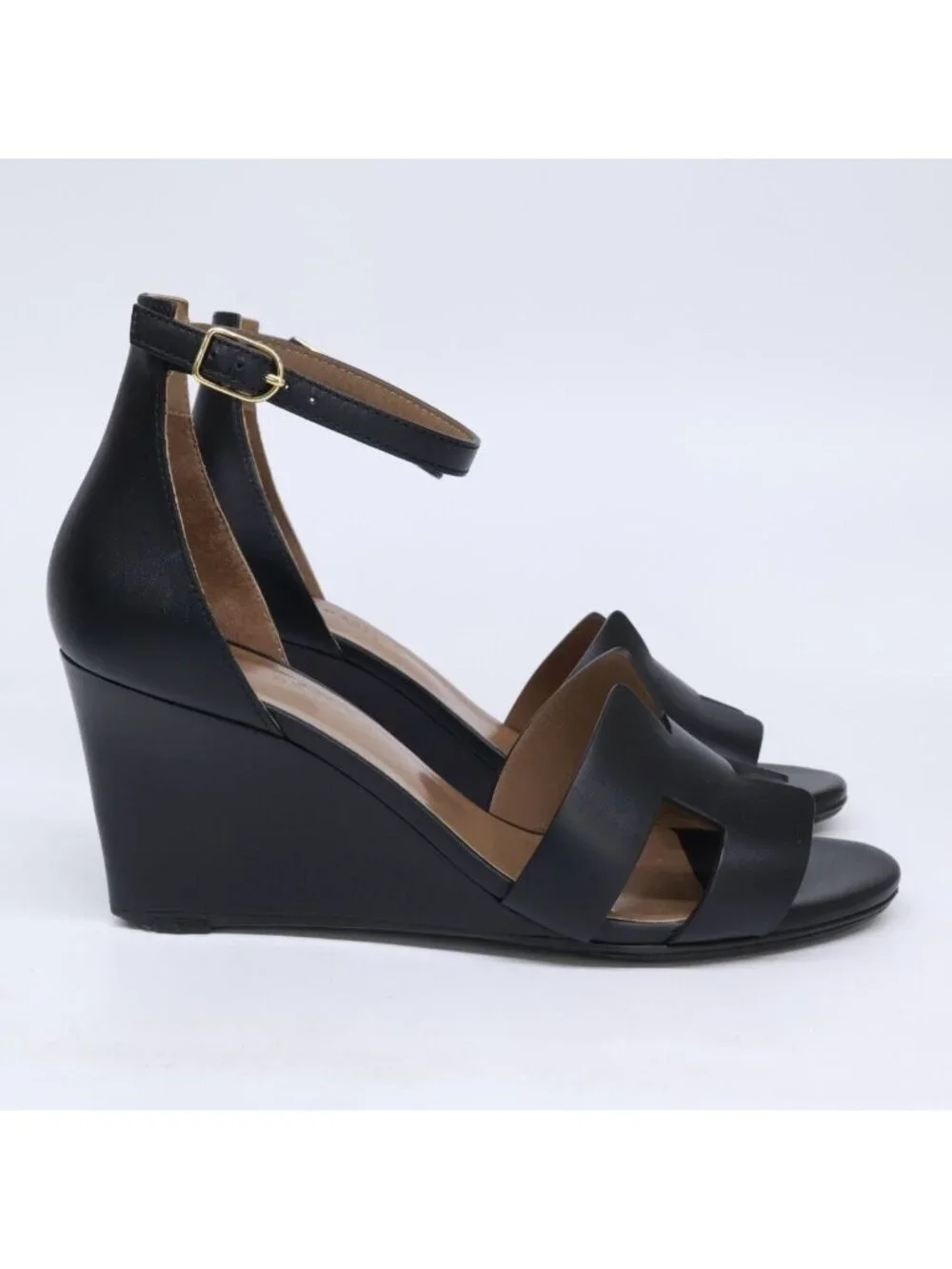 Hermes Legend Ankle Strap Wedge Sole Sandals