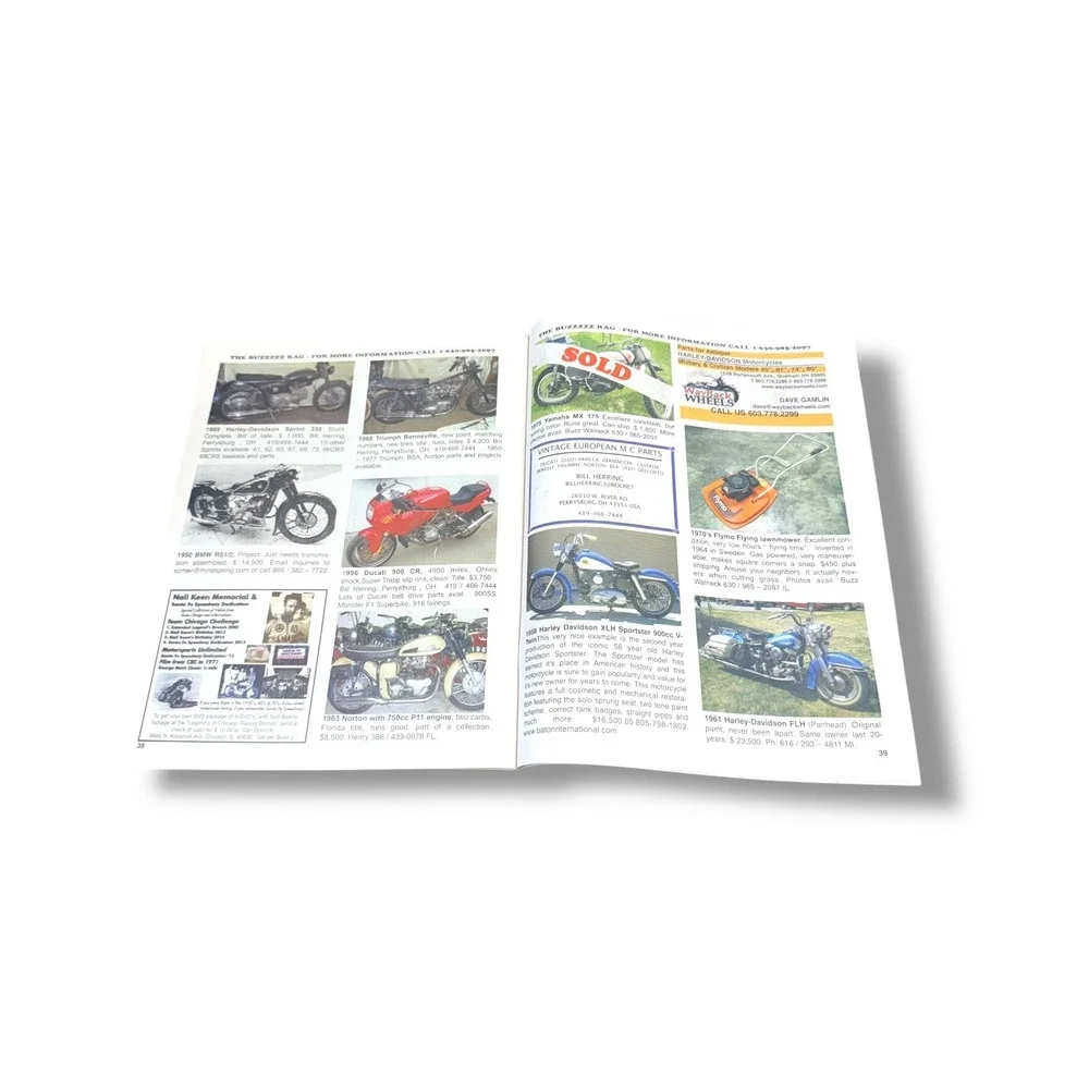 Buzz Walneck‎ Buzzzz Rag Magazine April 2014 Vol 1 Issue 9 Vintage Motorcycle