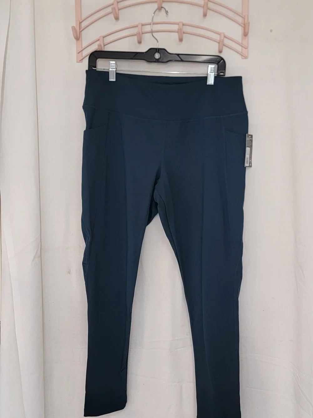 Jockey Navy Kids Active Leggings with Side Pockets