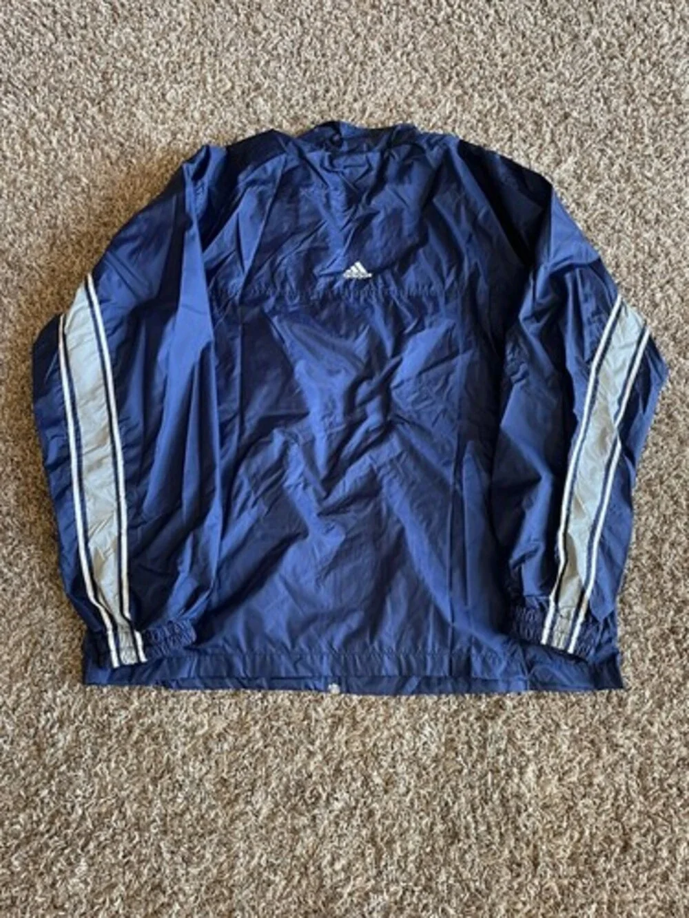 Vintage Adidas Windbreaker Zip Up Jacket Vented Navy Men’s Size XL