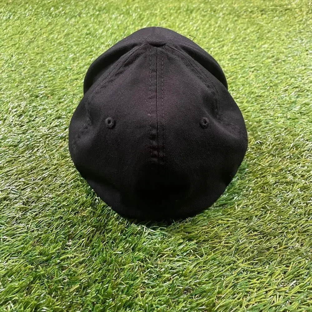 Coke Farm black baseball cap with white embroidered funny text
