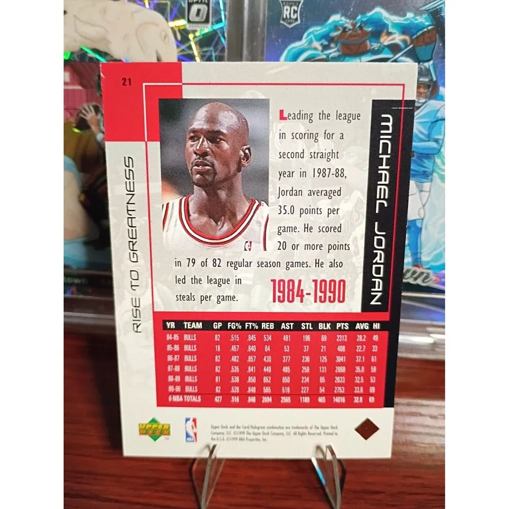 1999 Upper Deck Michael Jordan Career - Michael Jordan #21 Invest