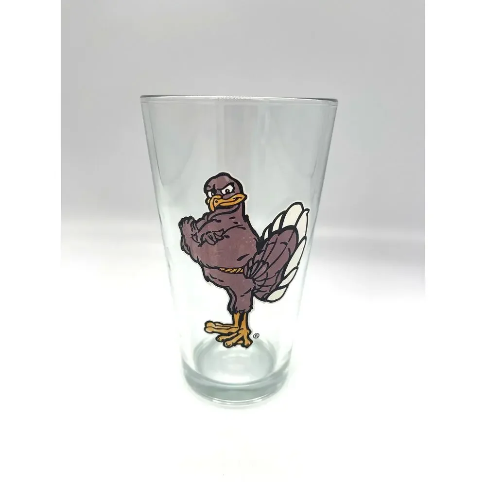 Virginia Tech Hokie Bird Ale Beer Glass 6