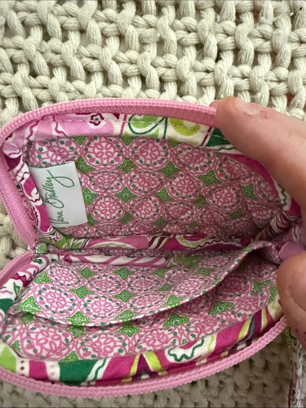 Vera Bradley compact quilted