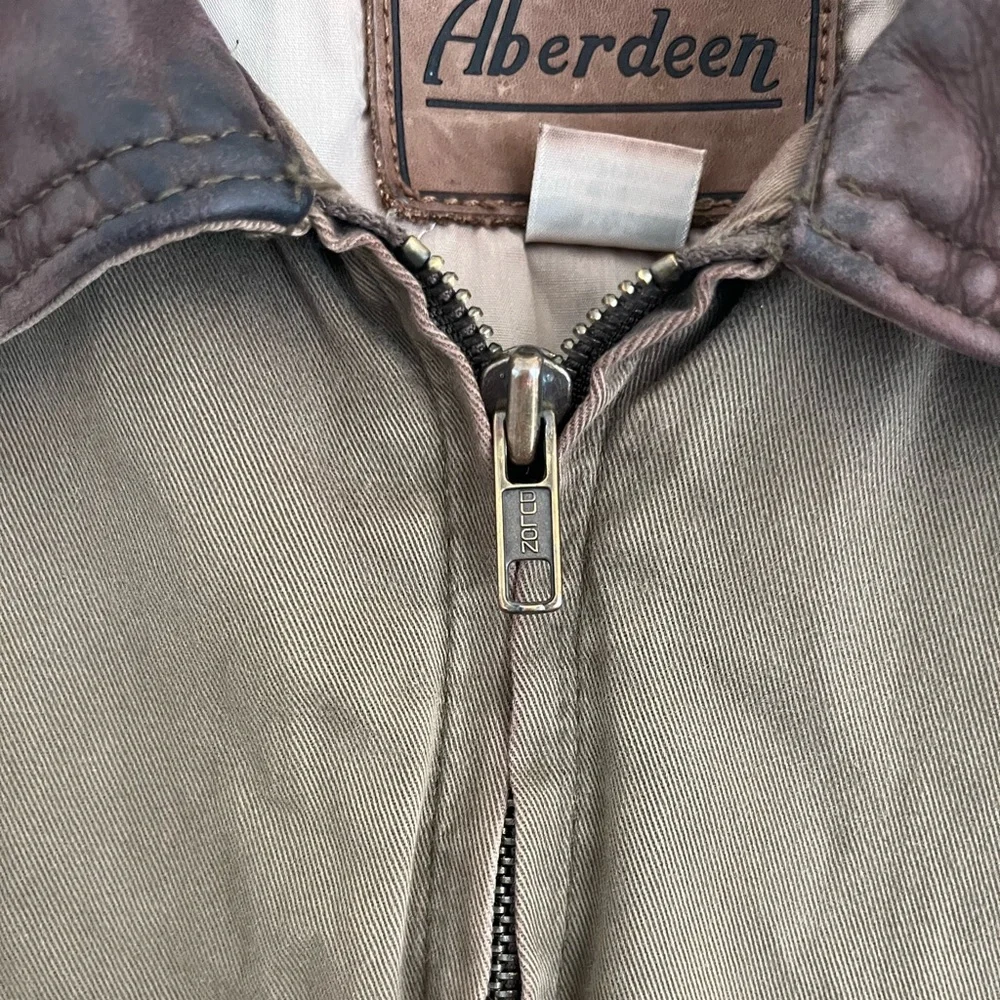 Vintage‎ Aberdeen Canvas Work Jacket Khaki Men’s M (26x25.5)