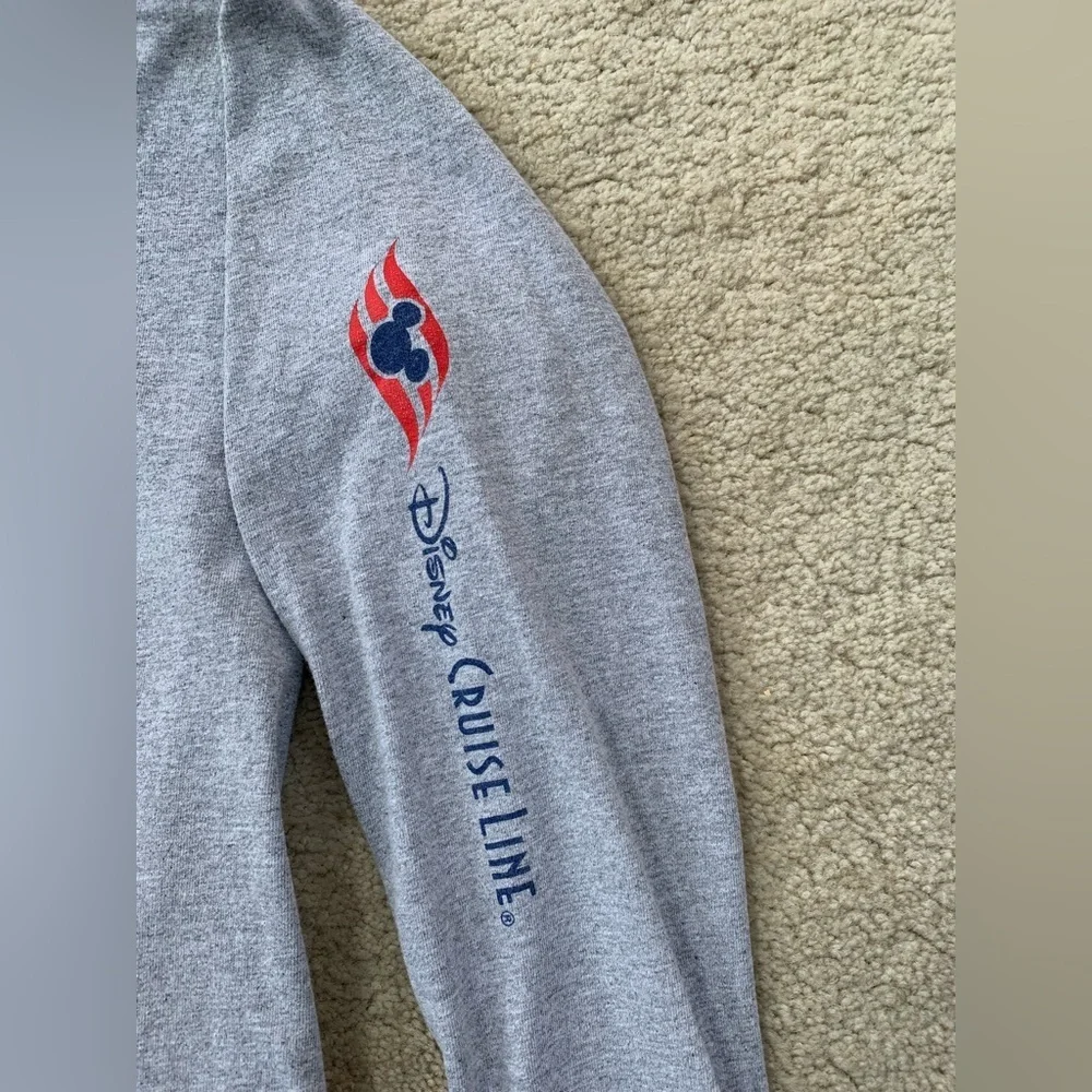 Vintage Disney Cruise Line Kids Size Large, L, Anchor Graphic Long Sleeve Shirt