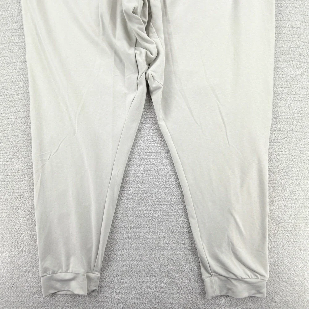 Nike Yoga Dri-FIT Pants Mens 2XL Beige Stretch Tapered Joggers DB4204
