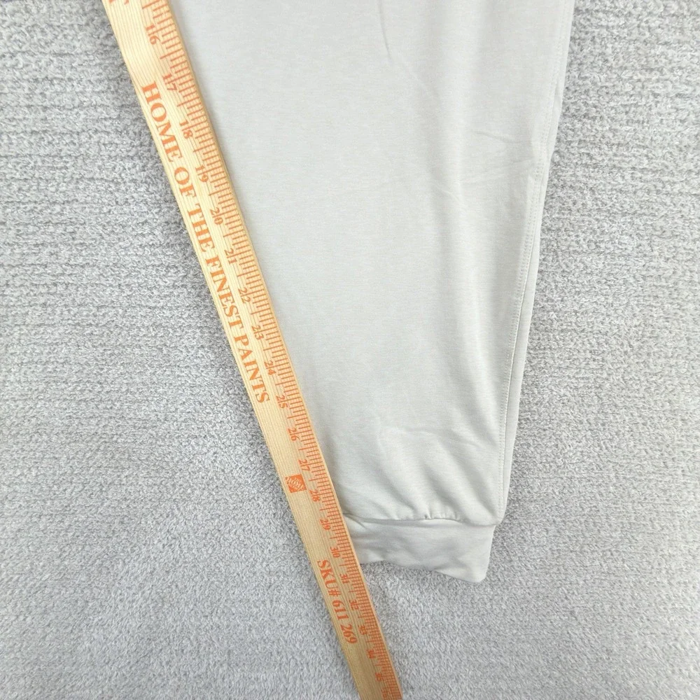 Nike Yoga Dri-FIT Pants Mens 2XL Beige Stretch Tapered Joggers DB4204