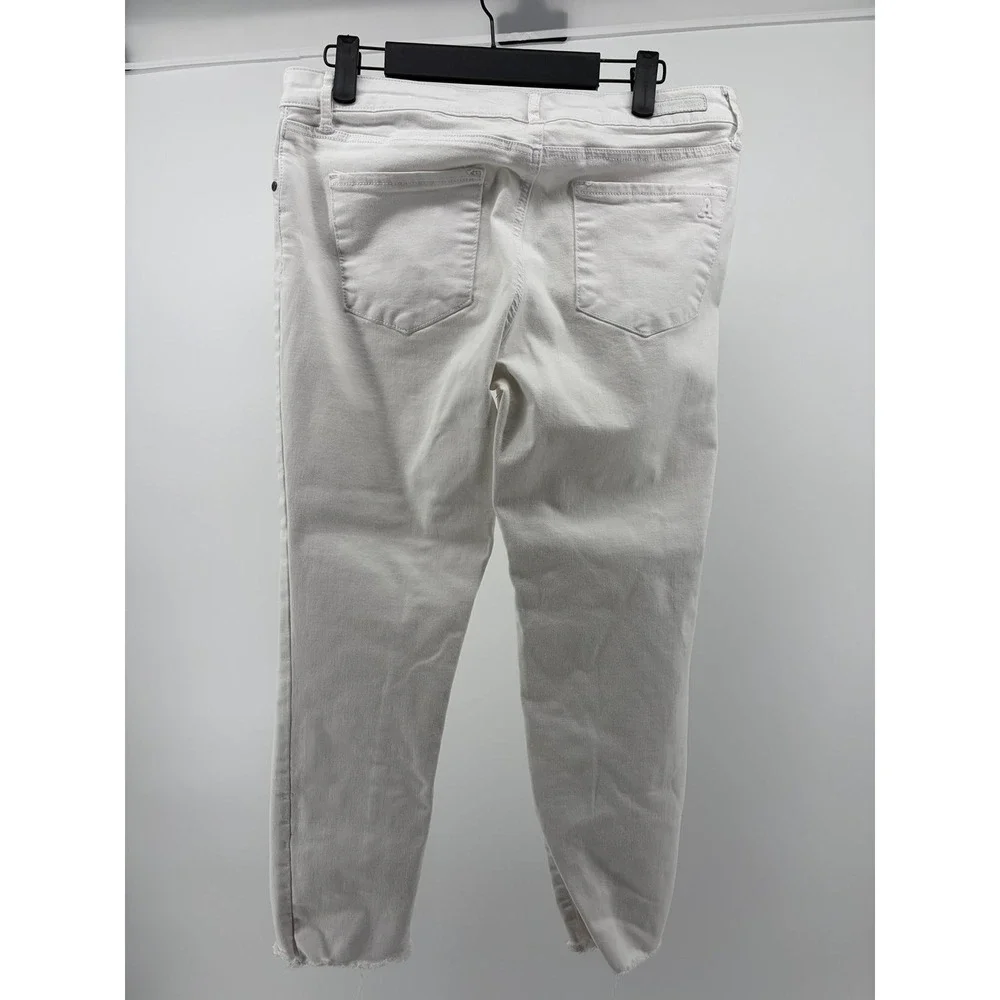 Articles of Society, White Sateen Ankle Skinny Jegging Jeans, Women's Size 30‎
