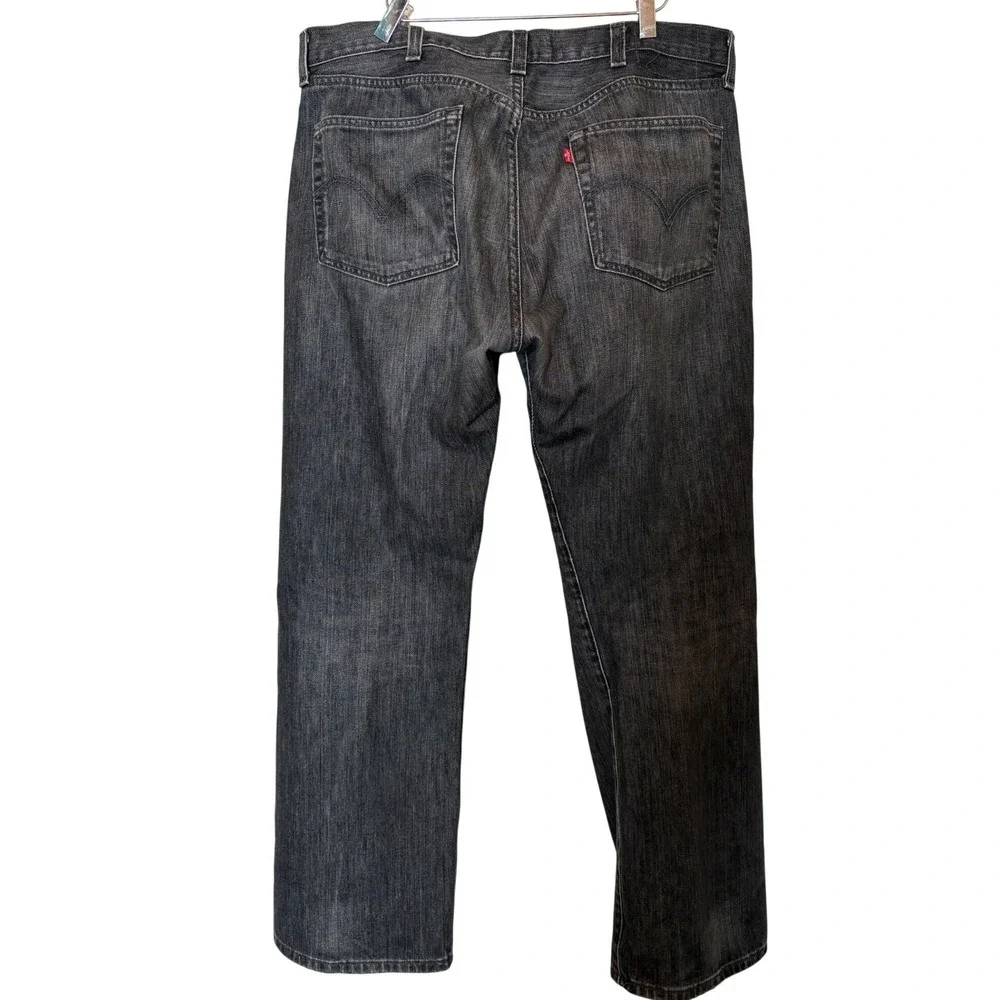 Levi's 501‎ Jeans Men Charcoal Wash Straight Fit Button Fly Denim SZ 38 x 30