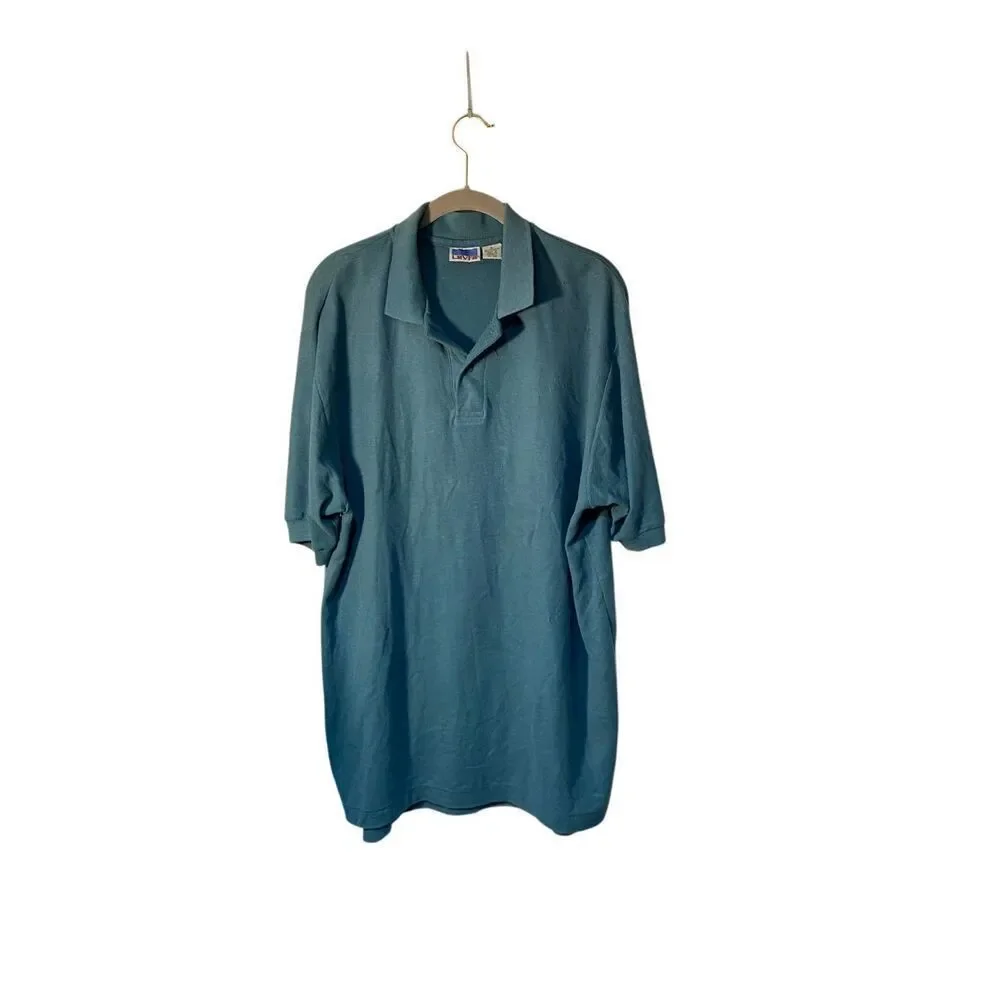 Vtg Levi’s men’s green, short sleeve polo shirt, XL