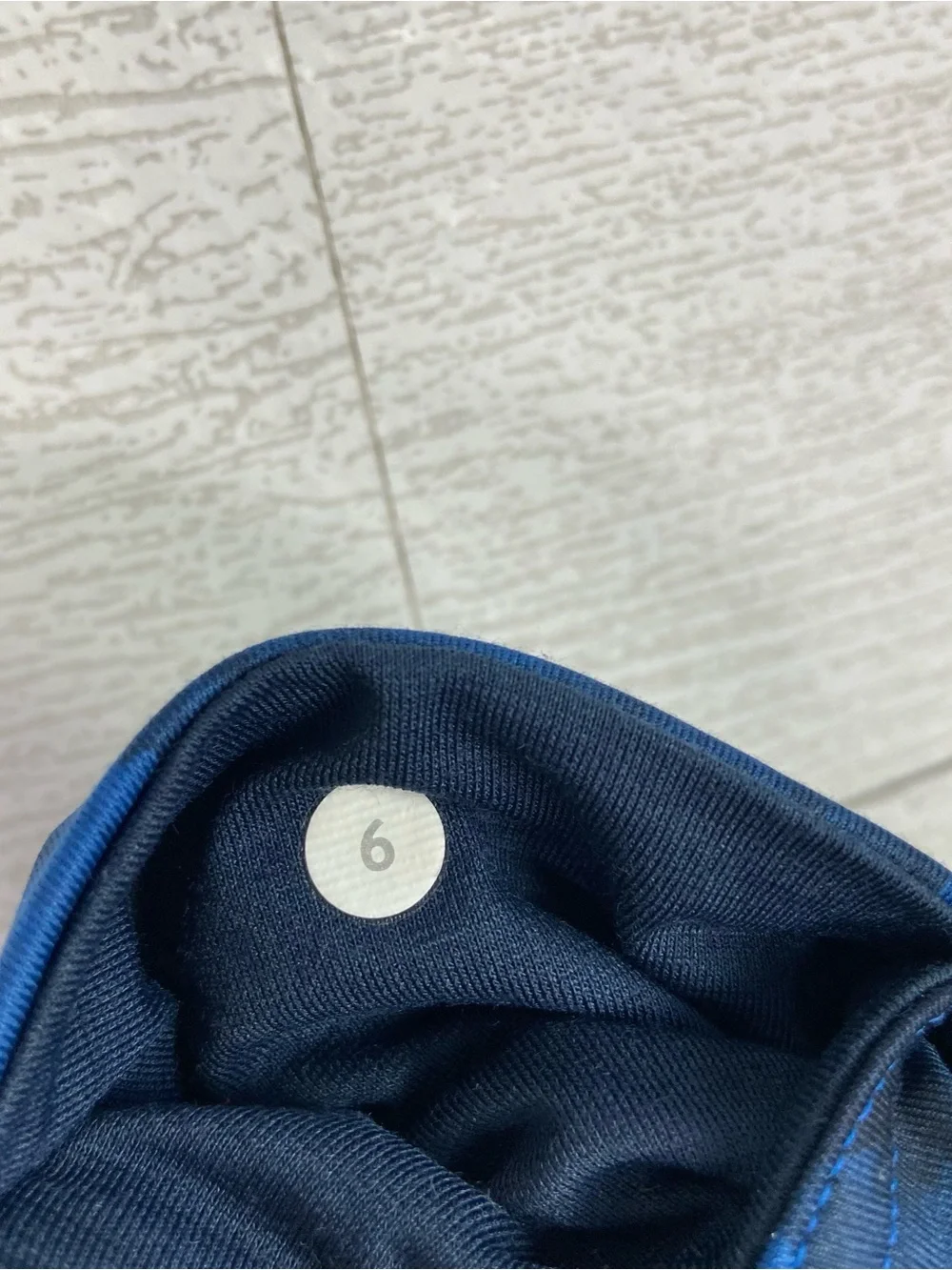 LULULEMON Wunder Under Pant Full On Luxtreme Legging Inky Floral Black Blue 6