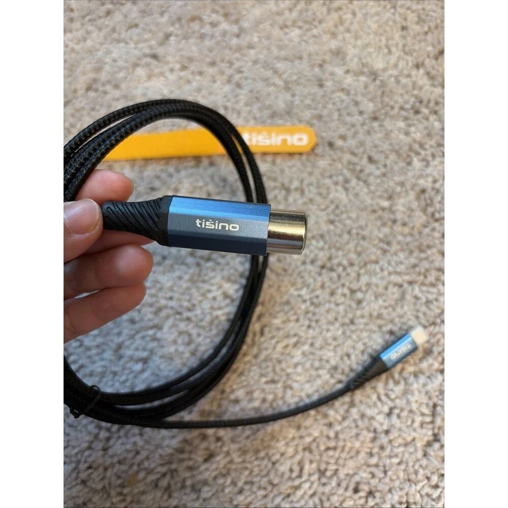 Tisino XLR Female to USB Cable 2M 6.6ft Microphone Adapter Cord