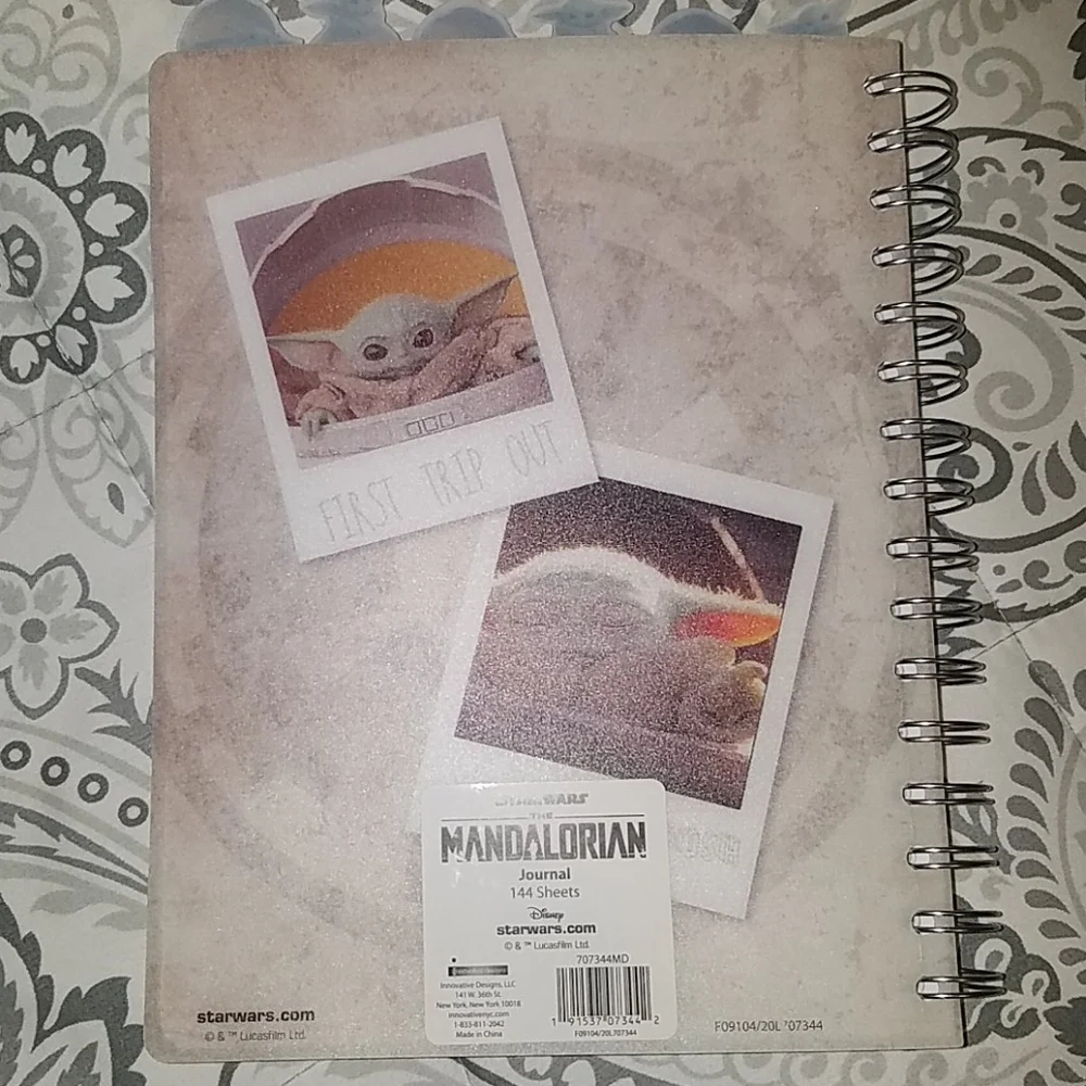 Star Wars The Child Grogu Mandalorian Disney Notebook Brand New