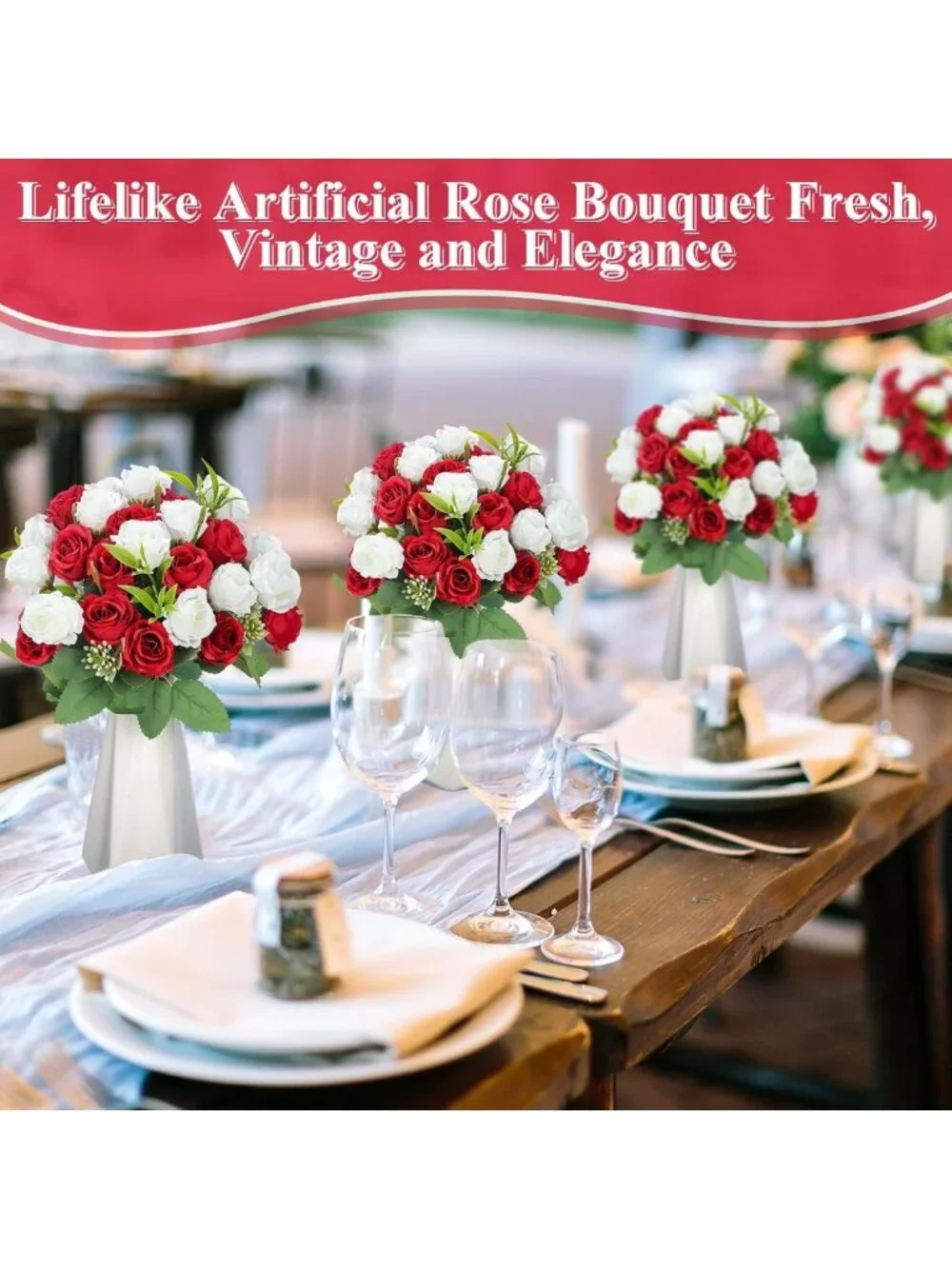 16 Bunches Mini Rose Bouquet - 12