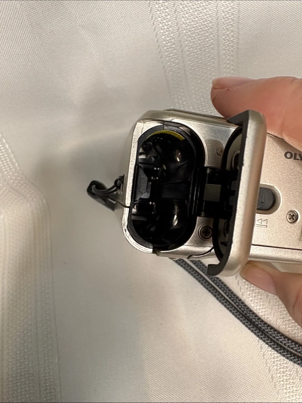 Olympus Silver Point-and-Shoot 35mm Trip AF 50 Camera