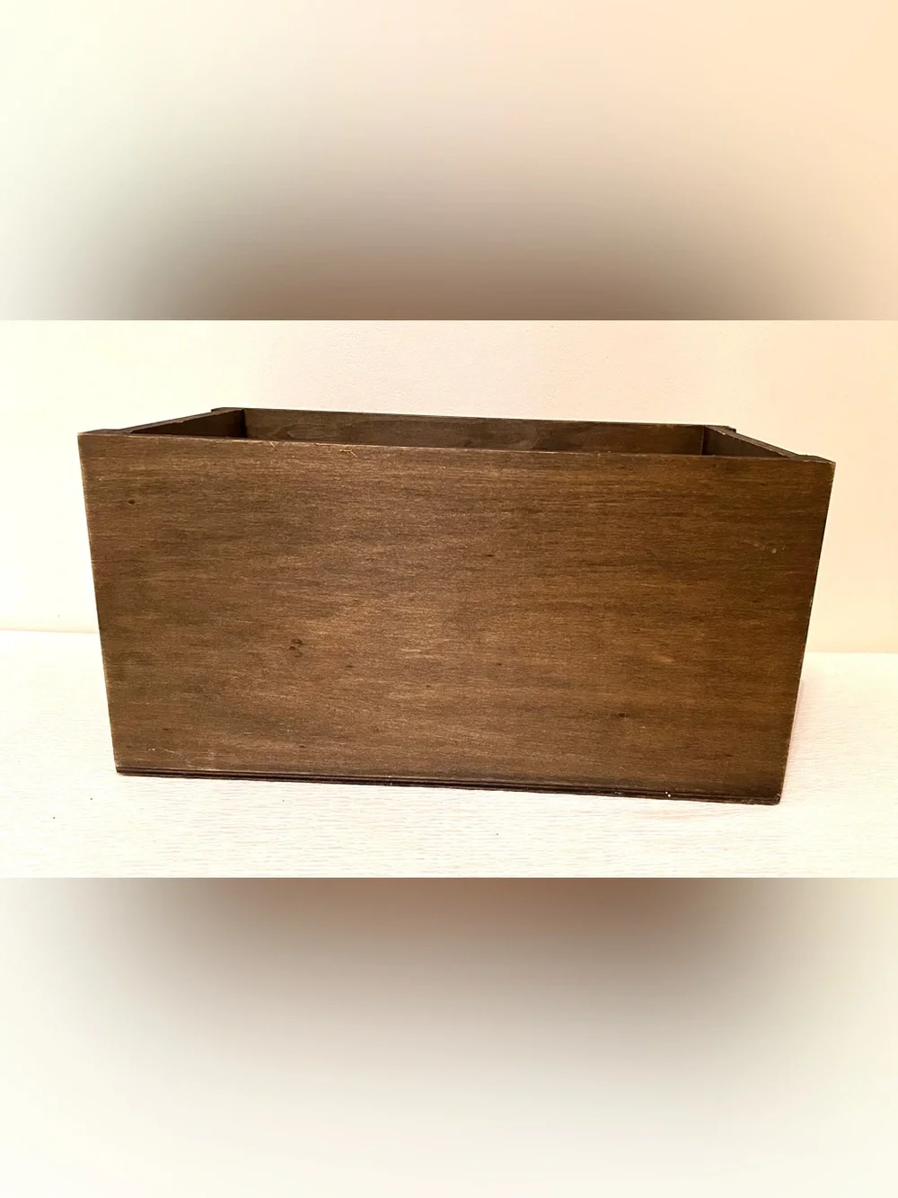 Unbranded Brown 'Marché aux Fleurs Paris' Decorative Wooden Storage Box