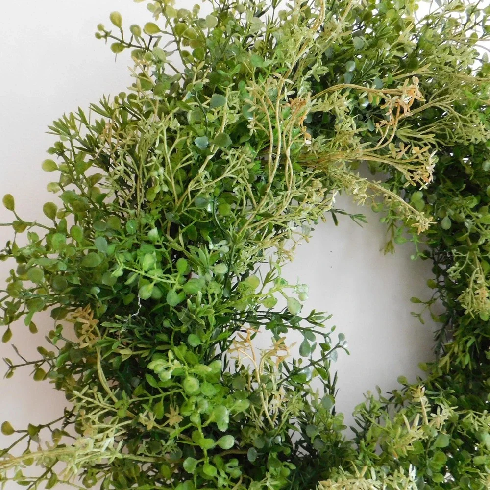 Year Round Greenery Wreath with‎ Willow Branches Spring Wreath Mossy