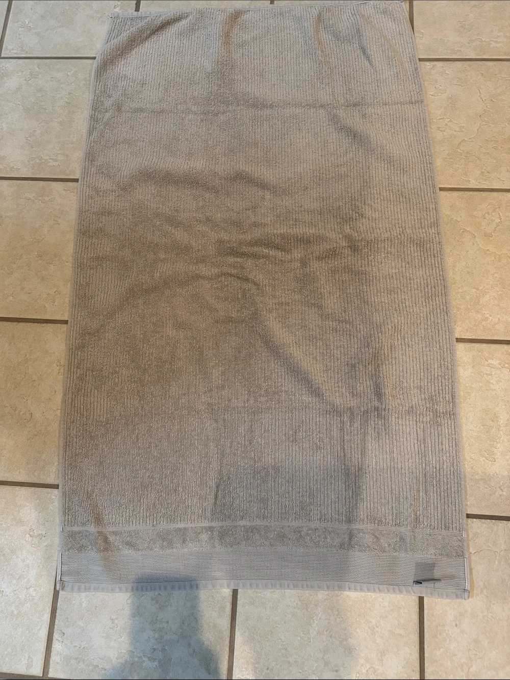 Apt. 9 Bath Towels Gray Ribbed Set of 4