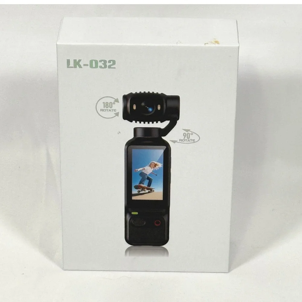 LK-032 Handheld Sports Action Camera Black 180 Rotating Lens HD Screen
