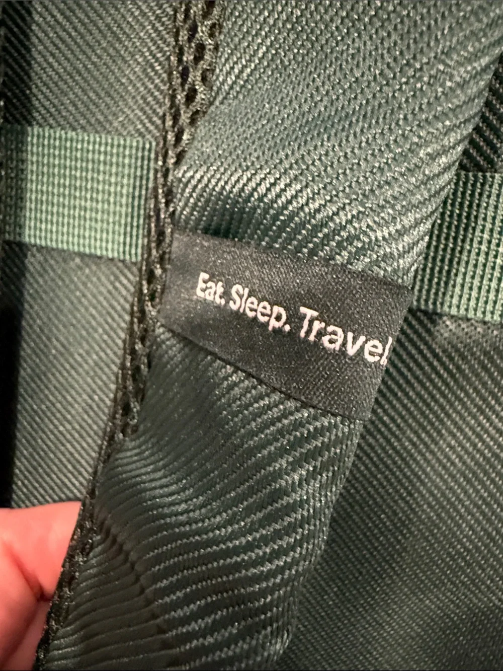 EF Go Ahead Tours green rucksack