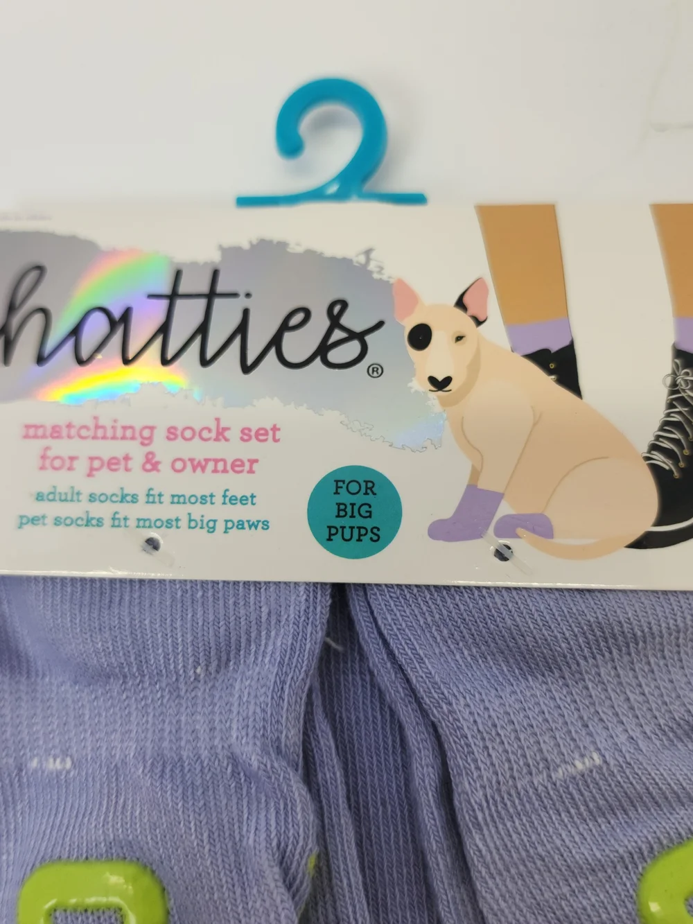 Chatties Matching Pet & Owner Crew Socks - Red Paw Dog Design