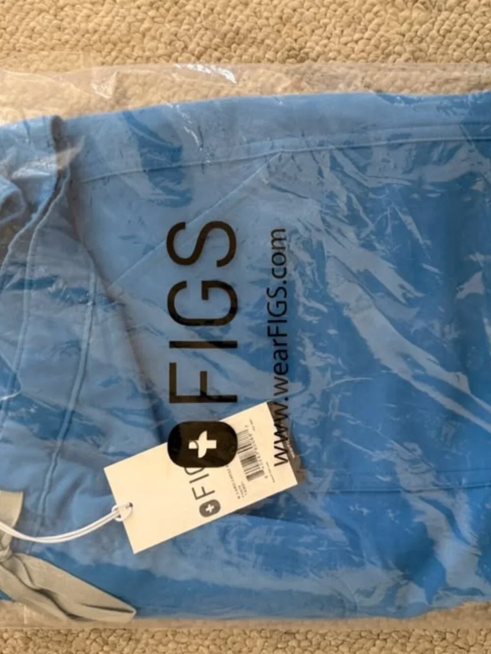 FIGS Capri Blue Cairo- Cargo Scrub Pants L
