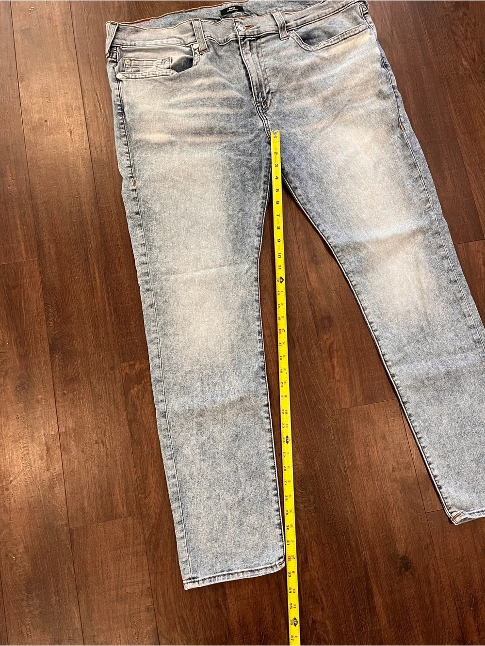 True Religion Jeans Mens 44 World Tour Rocco Relaxed Skinny Stretch Denim Blue