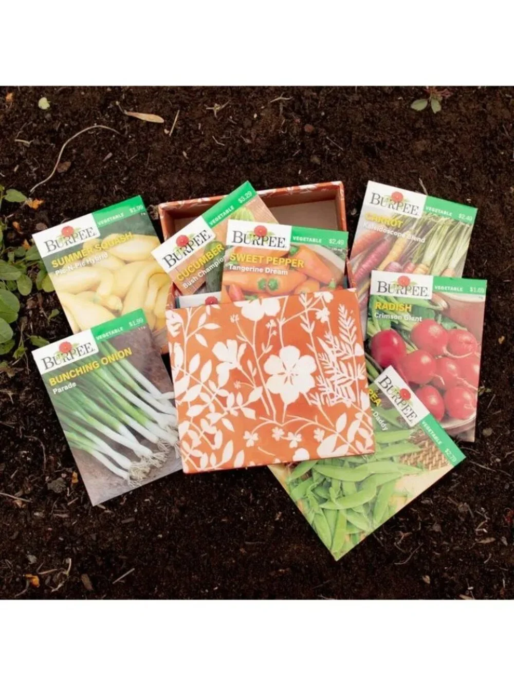 Sunriver Greeting Card & Seed Packet Gift Set In Floral Box NEW