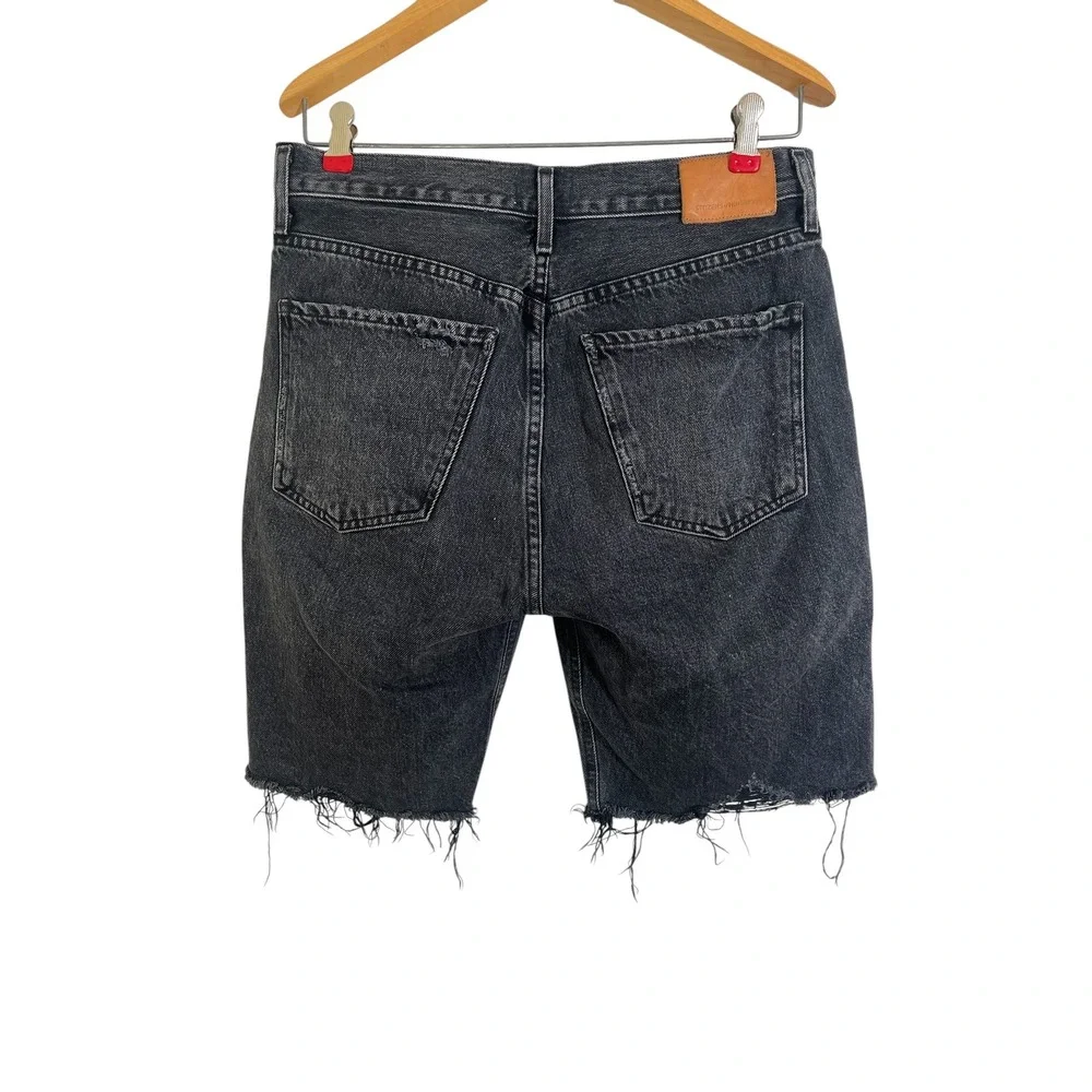 CITIZENS OF HUMANITY Ambrosio Long Denim Shorts in‎ Black 1928-1134