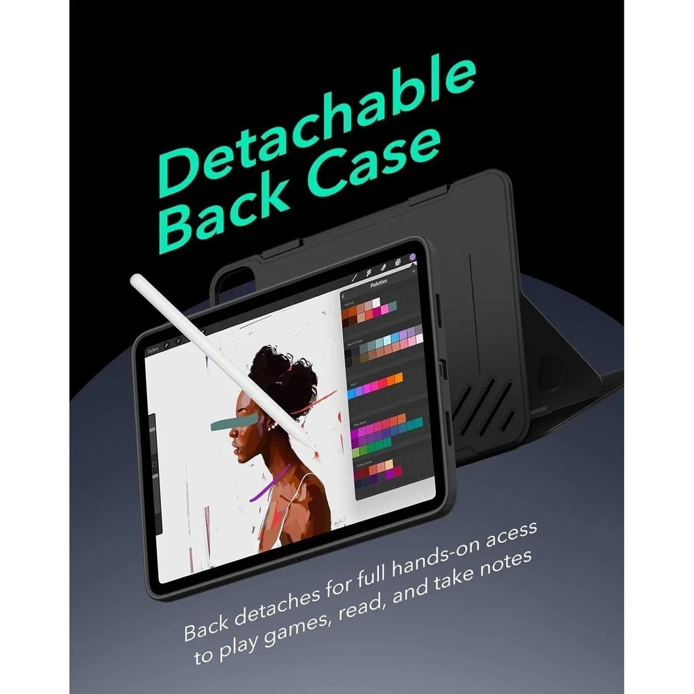 ESR iPad Pro 13 Case M5 M4 Magnetic‎ Rotating Stand 6 Angles Shift Series Black