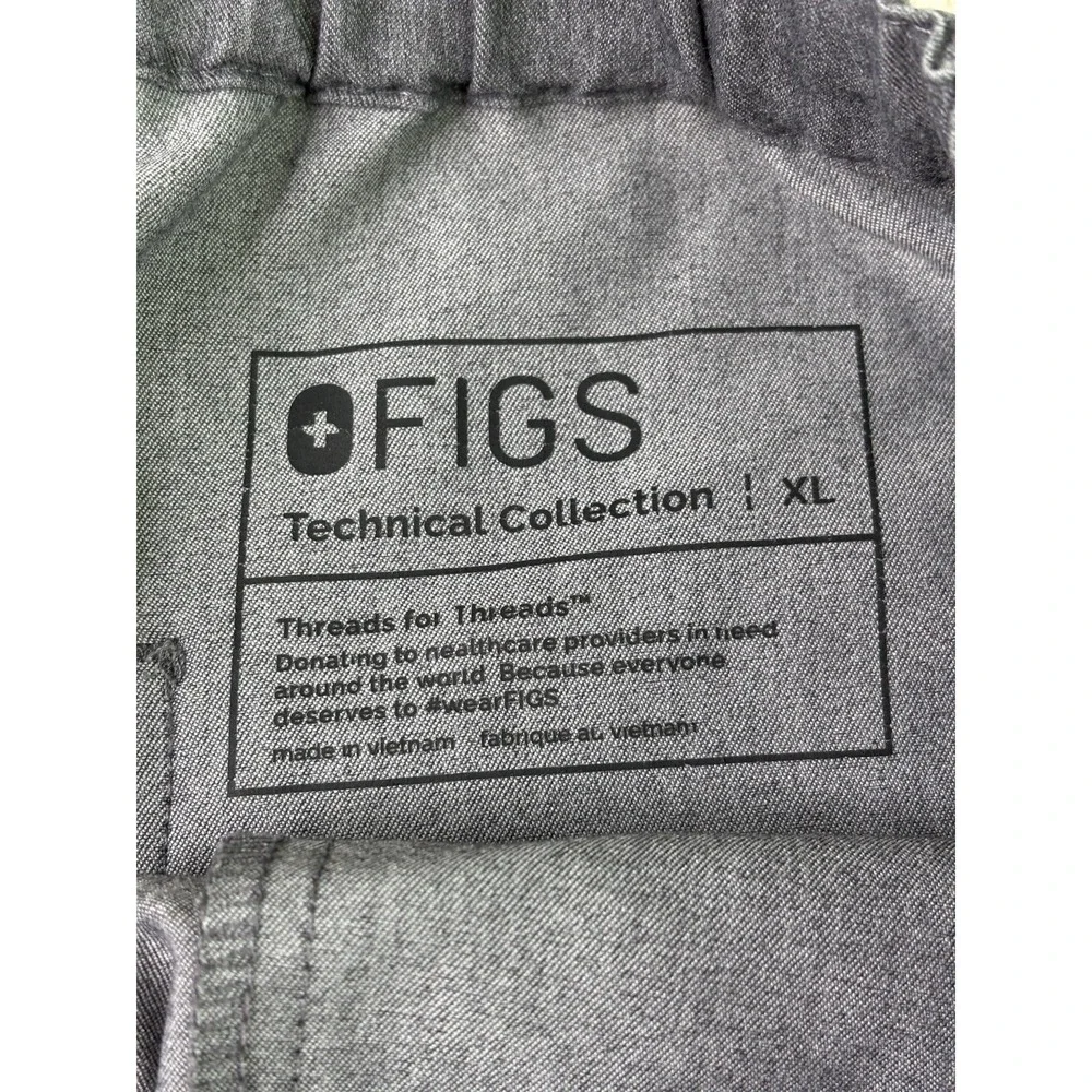 FIGS Technical Collection Mens Size XL Pisco Scrub‎ Pants Graphite Gray Nursing