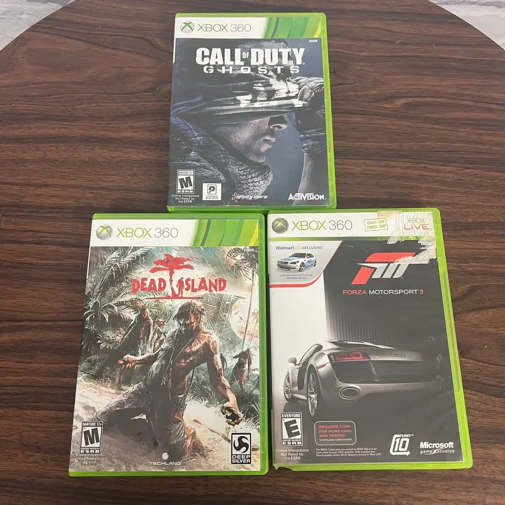 Xbox‎ 360 Lot of 3 Video Games Call of Duty Ghosts Dead Island Forza 3 CIB