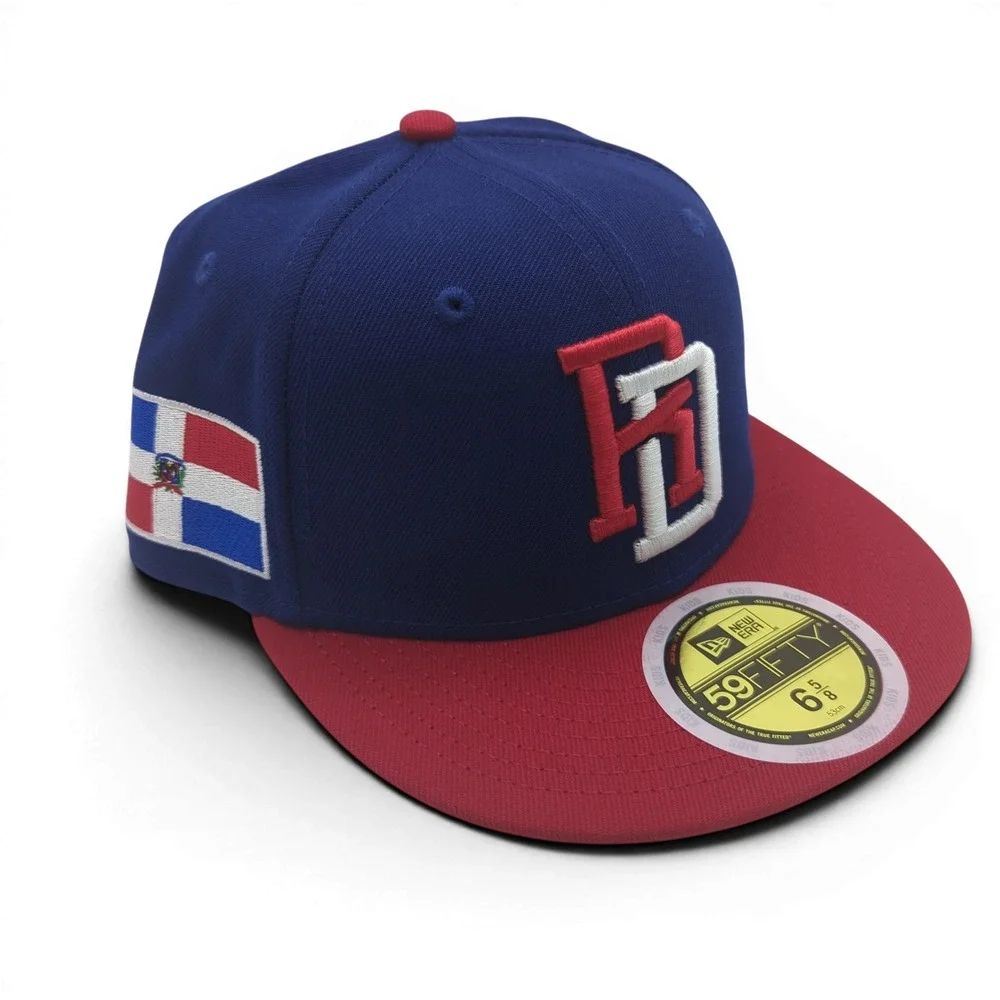 New Era 59FIFTY Dominican Republic WBC‎ Fitted Hat Kids 6 5/8 Blue Red RD Logo
