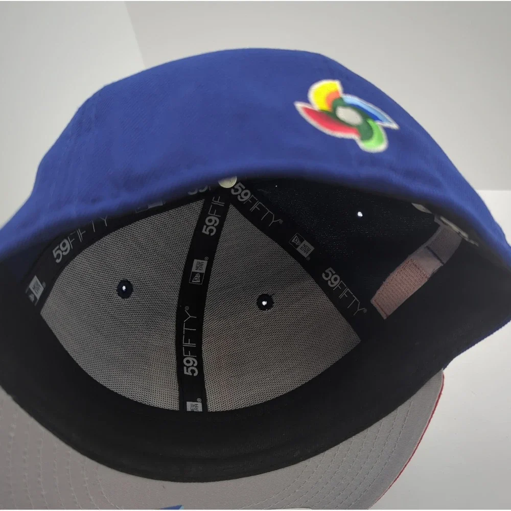 New Era 59FIFTY Dominican Republic WBC‎ Fitted Hat Kids 6 5/8 Blue Red RD Logo